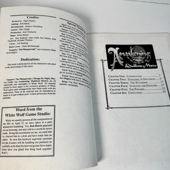 Vampire The Masquerade Awakening Diablerie Mexico Sabbat Sourcebook Lot 2 RPG Ho - Picture 6 of 9
